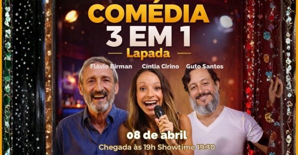 Comédia 3 Em 1 Na Lapa